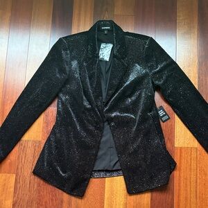 Express Women's Sparkling Black Blazer